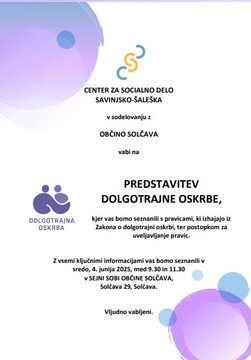 Predstavitev dolgotrajne oskrbe